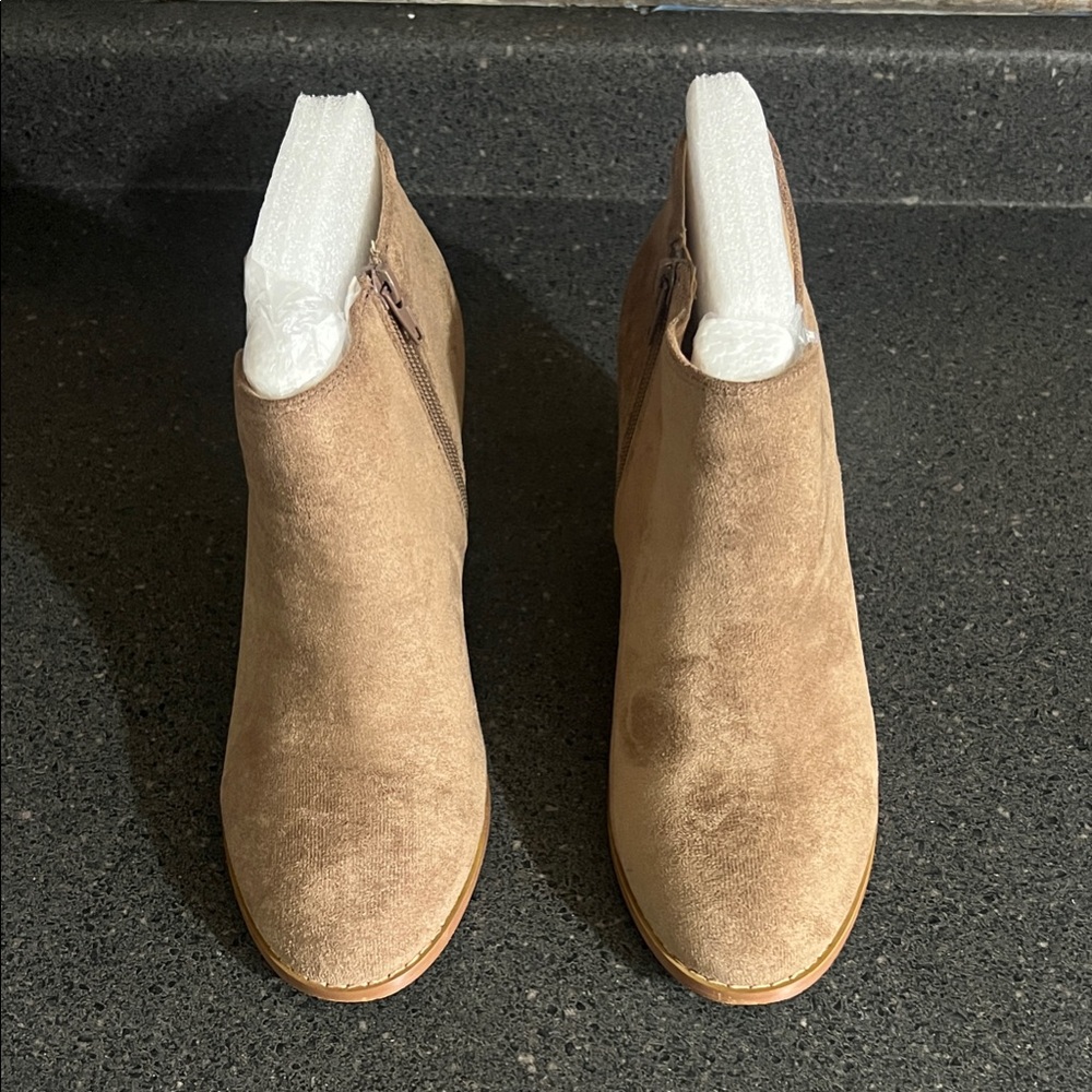 Tan Suede Ankle Boots